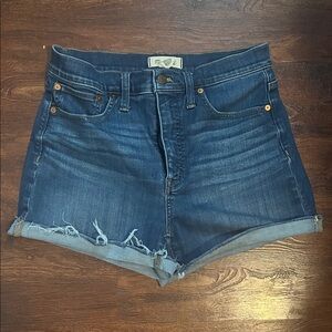 Madewell Dark Blue Jean Shorts